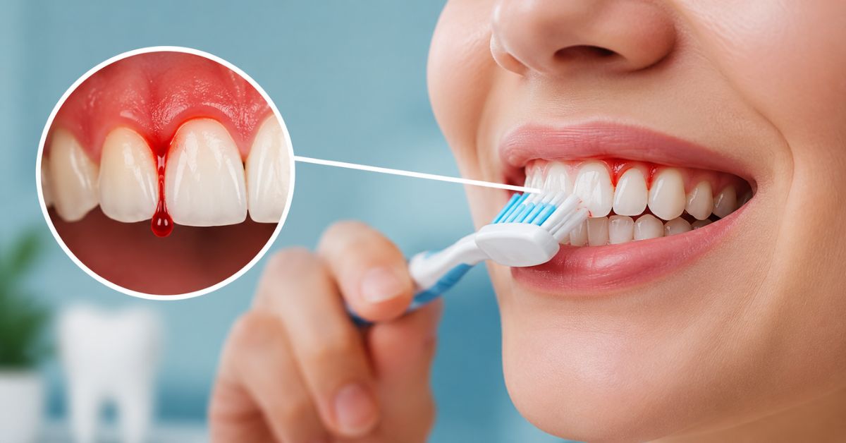 bleeding gums when brushing